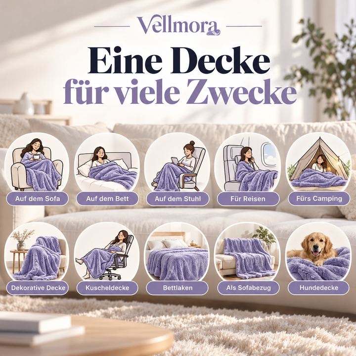 Cuddle – Premium Kunstfell-Decke